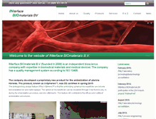 Tablet Screenshot of interfacebiomaterials.com